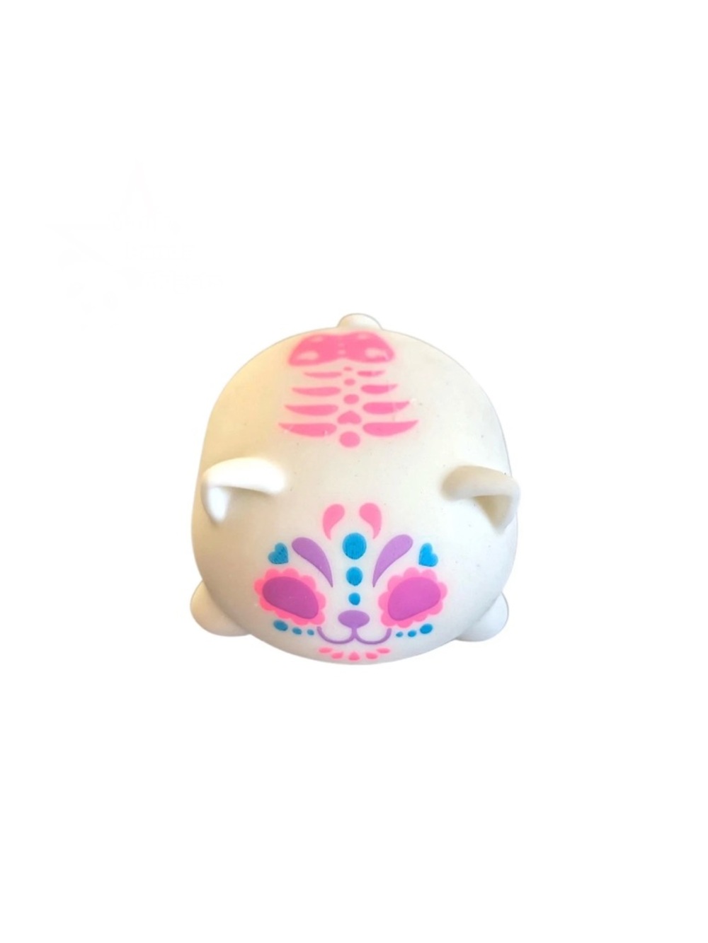 NeeDoh Glow In The Dark Sugar Skull Cats, Pink - Picture 3 of 8